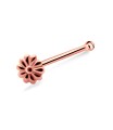 Little Flower Shaped Silver Bone Nose Stud NSKD-762